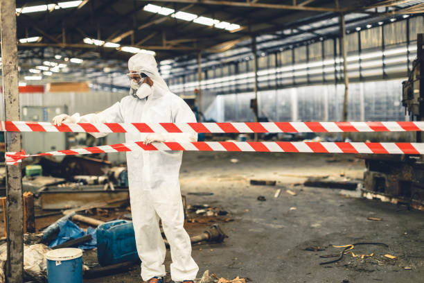 Professional Biohazard technician working in Savannah, GA